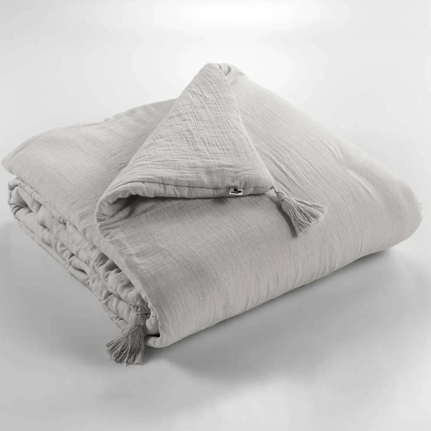 Quilted vattæppe Lysegrå 90x200 ekstra kraftig - Stay inn