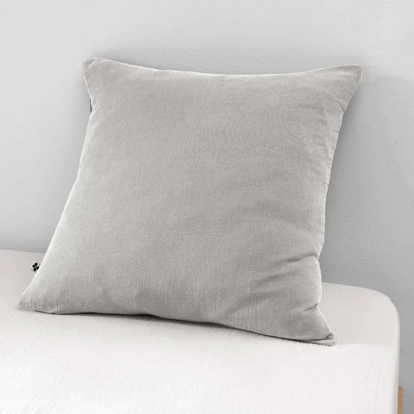 Pudebetræk bomuld Lysegrå 60x60 cm - Stay inn