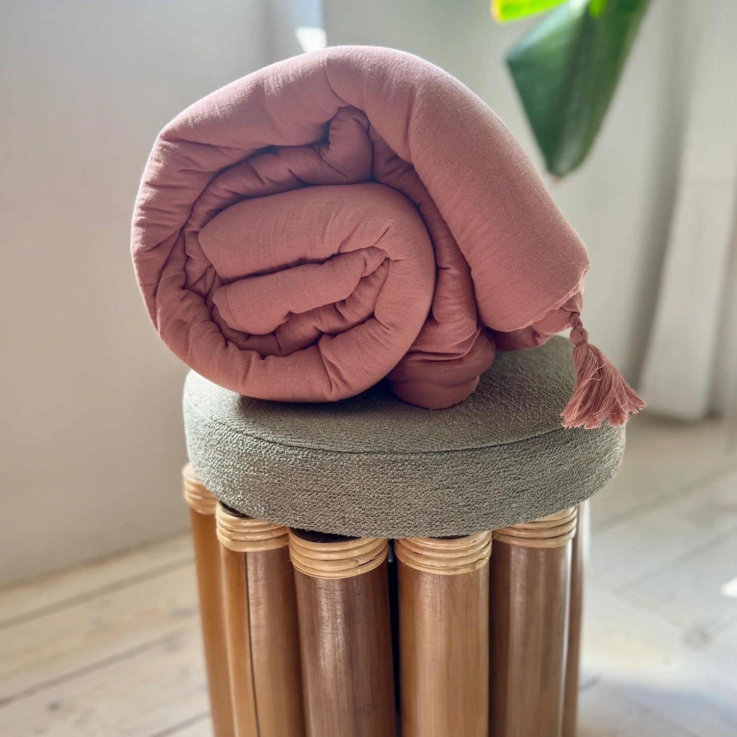 Vattæppe/quilt Rosa Lyserød 90x200 ekstra kraftig