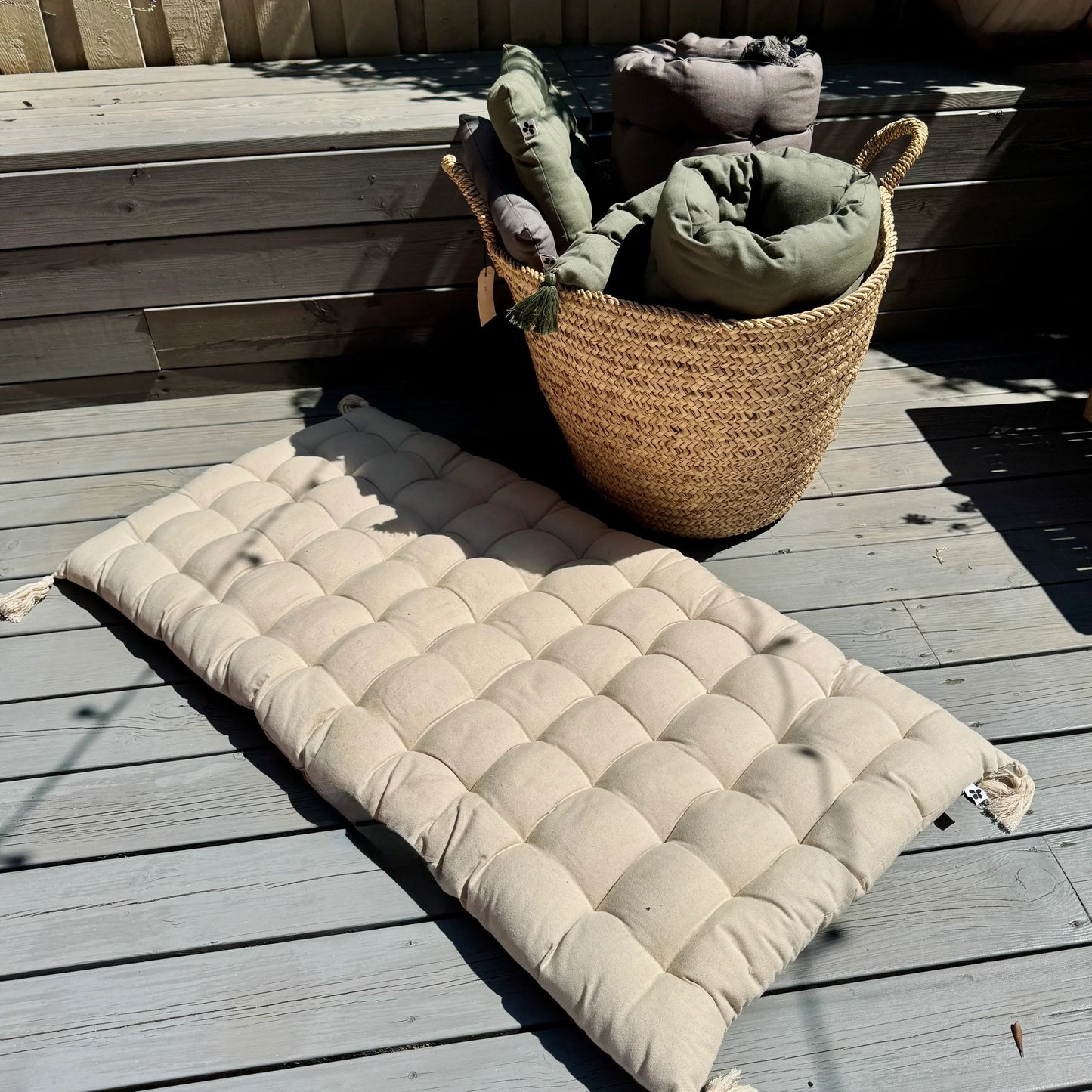 Madras hynde Beige 60x120 cm