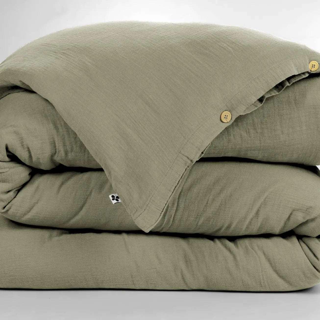 Dynebetræk Olive Green