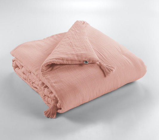 Vattæppe/quilt Rosa Lyserød 90x200 ekstra kraftig