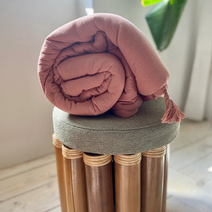 Vattæppe/quilt Rosa Lyserød 90x200 ekstra kraftig