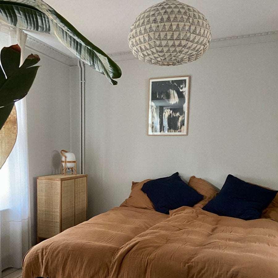 Dynebetræk - bomuldsgaze - Camel - Stay inn