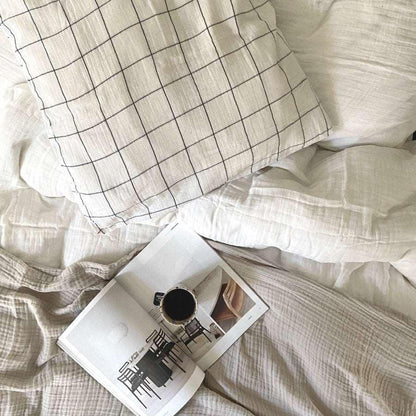 Dynebetræk - bomuldsgaze - Crisp white - Stay inn