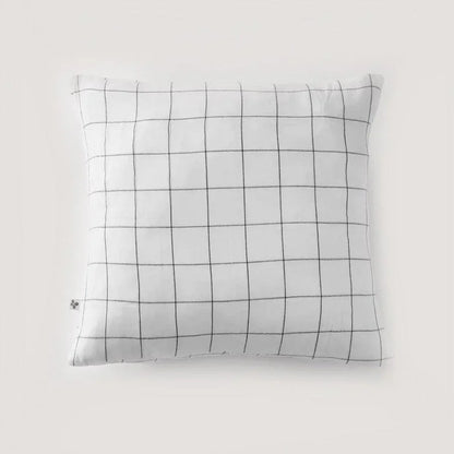 Pudebetræk - Ternet bomuldsgaze - Crips white - 60x60 - Stay inn