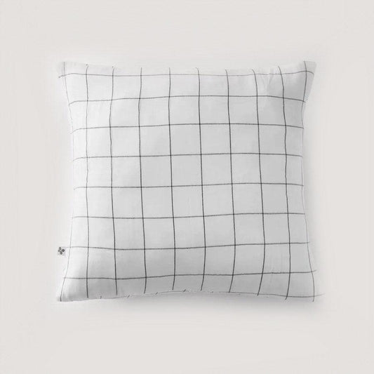 Pudebetræk - Ternet bomuldsgaze - Crips white - 60x60 - Stay inn