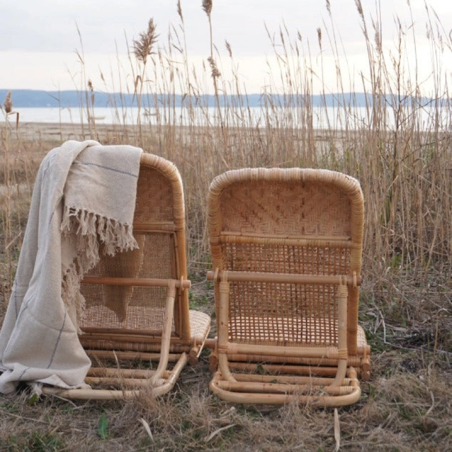 Rattan solstol inkl. skulderrem