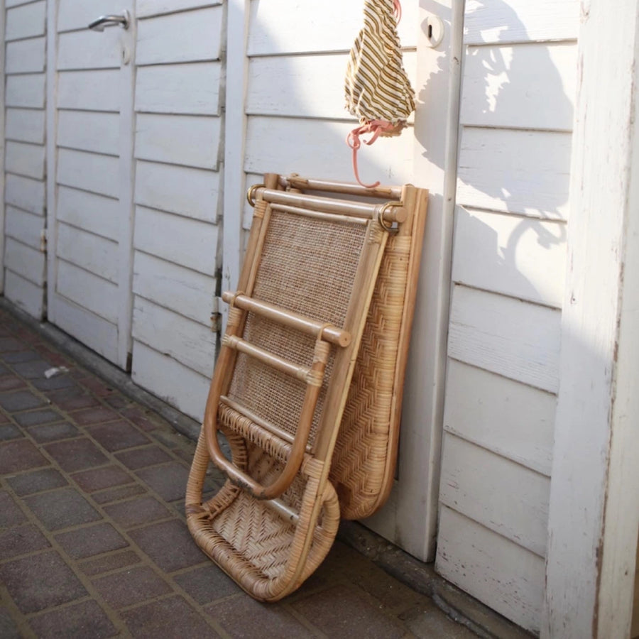 Rattan solstol inkl. skulderrem